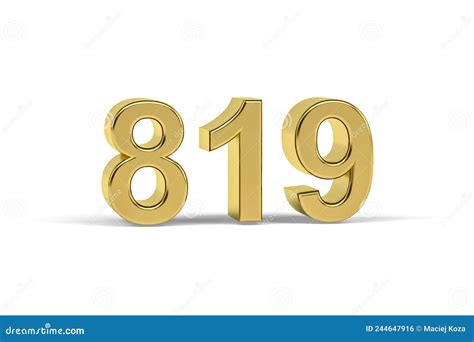 3D Lotto Number: 819 .